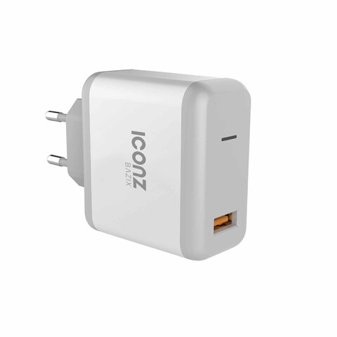 Iconz XWC07 Bazix USB Wall Charger -18 Watts - White