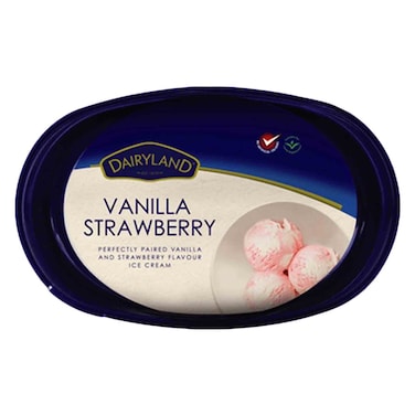 Dairyland Vanilla/Strawberry Ice Cream 4l