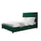 In House Las Palmas Velvet Bed Frame - Single - 200x100 cm - Dark Green