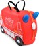 Trunki Red Fire Engine Frank Ride-On Suitcase Children's Luggage(Frank, Red)