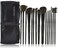 Ntech Beauty Cosmetic Makeup Brush Set Kit With Free Leather Case-Black - 15 Pcs