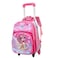 Baby Backpack 3Pcs For Baby Girls 1 lunch 1 Pencil Box And 1 Bag With Adjustable Strap For School 2 Wheels 14 Inch