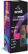 evvoli Portable Party Speaker Bluetooth With Two Wireless MIC, Built In Lights and Splashproof Design 160W EVAUD-PT160B
