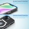 Remson Mag-X Magnetic Hybrid Protective Clear Case Military Grade Protection Compatible For iPhone 14 Plus - Clear