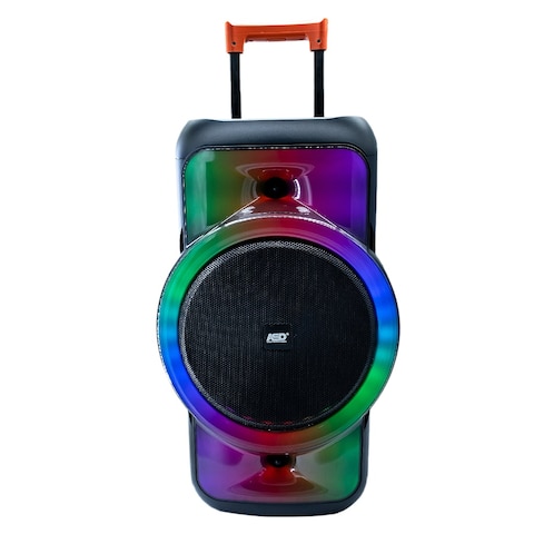 ASD-2493 ROCK 2000 Watts 12&quot; Trolley Speaker with Wireless Microphone, Disco Light &amp; Remote