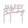 Ginger Ray Pink Acrylic Happy Birthday Cake Topper