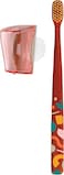 Flipper Toothbrush Cover &amp; Toothbrush Flp Twigo Basic Combo Pack/Flora Pink