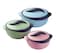 Pinnacle Parisa Matt 4-Piece Casserole Set, Super PU Insulation Hot Pot With Stainless Steel Inner Casing, Dishwasher Safe, Serving Dishes With Lids, Hot Food Storage Container &amp; Warmers