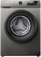Hisense 8KG Front Loading Washing Machine 1200 RPM, With Pause &amp; Add, Drum Clean, Inverter model, WFSQ8012VMT, Titanium Gray