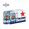 Heineken 0.0 Non Alcoholic Beer Can 330ml Pack of 6