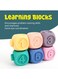Moon Baby Educational Small Number Block Cubes Animal Toys For Toddlers &amp; Shapes, 47.5 X 9 X 23cm