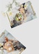 Lowha Decorative Acrylic Serving Tray With Gold Metal Handles And Luxury Abstract Design 20x30 cm