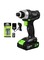 Letton - Impact Driver Power Tool With Accessories Set Black/Green/Silver 17centimeter