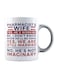 muGGyz Printed Ceramic Coffee Mug White