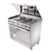 Geepas GCR9061FPSRC Gas Cooking Range, 5 Gas Burners With Electric Ignition, Grill With Oven Lamp, Ideal for Cooking, Roasting, Grill or Bake, 1 Year Manufacturer Warranty