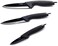 Ozeri Elite Chef Black 3-Piece Ceramic Knife Set, 12.5 x 7.5 x 1 inches