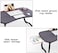 Lushh laptop deskFolding Bed Table Laptop Desk with iPad and Cup Holder Adjustable Lap Tray Notebook Stand foldable watch moveiies -Black