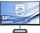 Philips 32-inch Super-Curved Frameless Monitor, Full HD VA,75Hz, VESA Black - 322E1C
