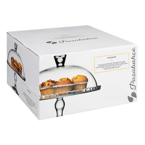 Pasabahce Glass Patisserie Service Plate - 32 Cm