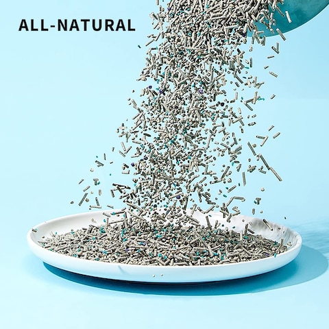PETKIT 5 in 1 Mixed Clumping Cat Litter with Tofu: Flushable, Odor Free, Activated Carbon, Ultra Absorbent and Quick Clumping