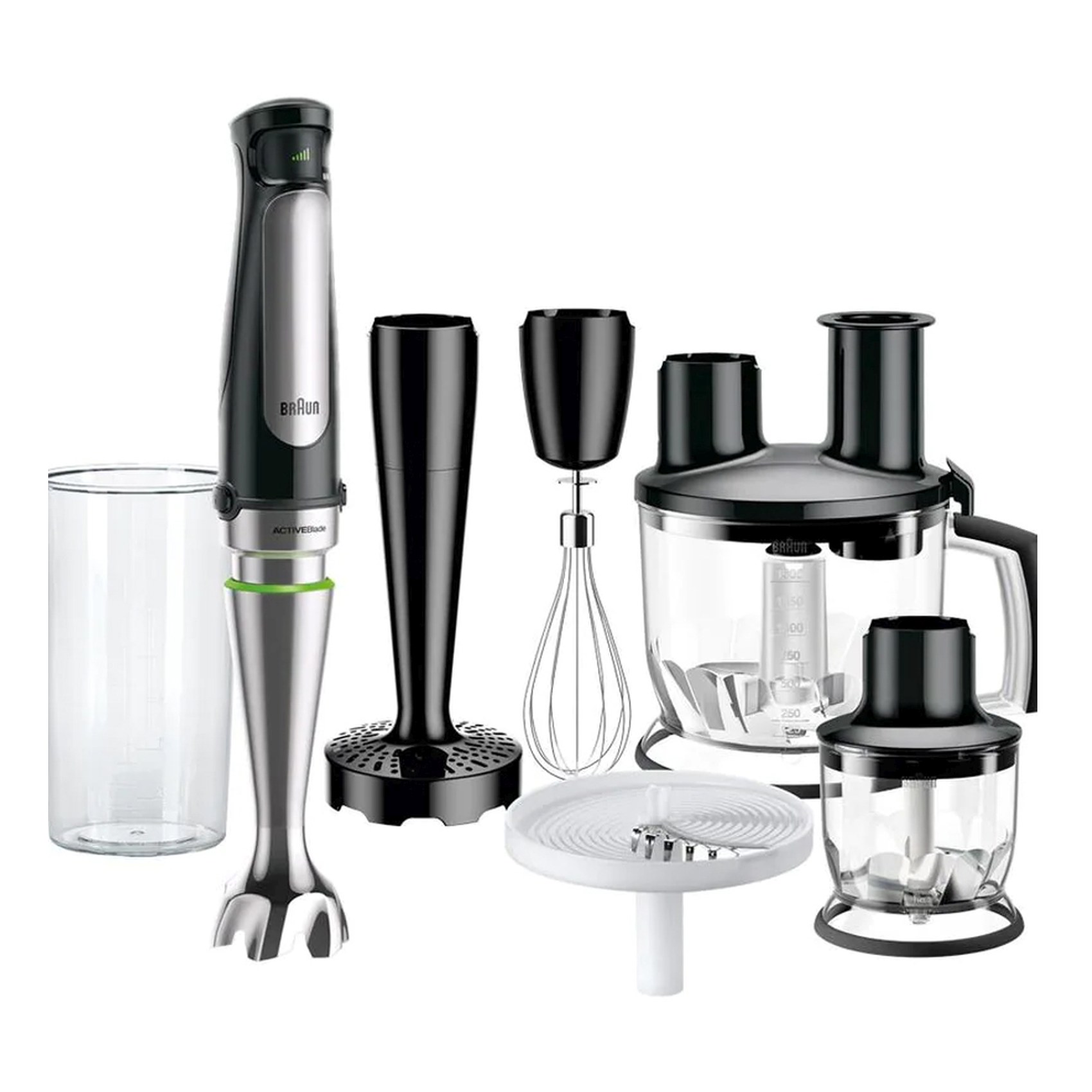 Braun Multiquick 7 MQ 7087X Hand Blender - With Activeblade Technology Blender &amp; Food Processor 1000 W Black / Silver