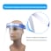Generic-Full Face Cover Droplets-proof Fog-proof Dust-proof Face Shield Protective Cover Transparent Face Eyes Protector Safety Accessories