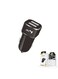 JBQ C-45 More Fast Car Charger Dual USB 1A+2.4A Output Compatible With iOS And Micro, Over-Power And Over-Charging Protection, With High Quality Data Cable, Black