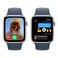 Apple Watch SE GPS 44mm Silver Aluminium Storm Blue Sport Band Medium/Large