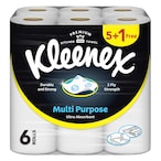 Buy Kleenex Multi Purpose Kitchen Tissue Paper Towel, 2 PLY, 6 Rolls x 40 Sheets, Absorbent Towels for all Surfaces in Saudi Arabia