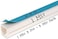 ABBASALI Self-adhesive PVC Trunking 10mm x 10mm, 90cm Long, 3 Pcs