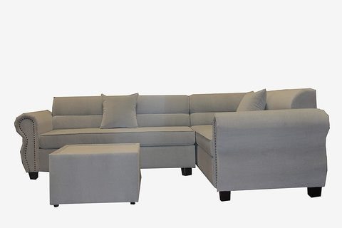 Glf 025G Corner 6 Seater Sofa Set With Table And Pillows