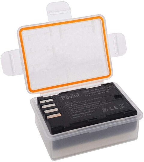DMK Power BLF19 1 X Battery and 1 X Battery case for Panasonic DMW-BLF19 DMW-BLF19E DMC-GH5 DMC-GH3 DMC-GH3A DMC-GH3H DMC-GH4 DMC-GH4H