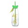 Kleeyo Glass Bottle with Straw
