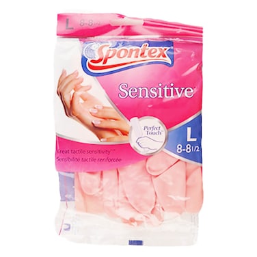 Spontex Hand Gloves for Sensitive Skin - Large Size