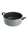 Delcasa Non-Stick Aluminum Casserole Grey/Black 26centimeter