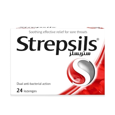 Strepsils Original, Soothing Effective Relief for Sore Throat, 24 Lozenges