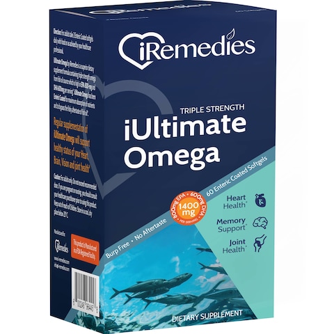 iRemedies iULTIMATE OMEGA 60 ENTERIC COATED SOFTGELS
