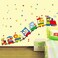 StickieArt - Cartoon Animal Train Ride For Kids - Wall Decal- Large - 60 x 90 cm - STA-199