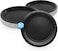 Party Time 50-Pieces Black Disposable Paper Plates 9" - For Weddings, Party's, Birthday Party, Dinners, Lunch's - Party Supplies