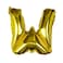 16" Gold Foil Letter W Balloon