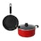 Chefline Non Stick Dutch Oven 24Cm+ Fry Pan 26Cm 2426Ind
