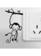 Spoil Your Wall Monkey Switch Sticker