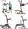 Marshal Fitness Multifunction Power Tower Pull Up Dip Station with Bench Adjustable Height for Home Gym Strength Training Fitness Equipment, Dip Stands, Pull Up Bars, Push Up Bars-Mf-9402