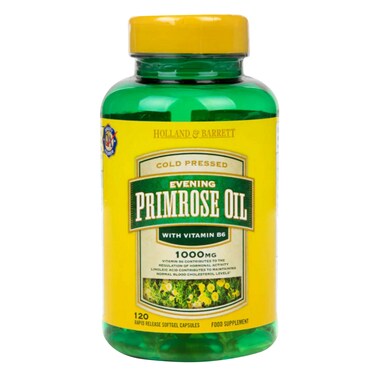 Holland &amp; Barrett Cold Pressed Evening Primrose Oil 1000mg 120 Capsules