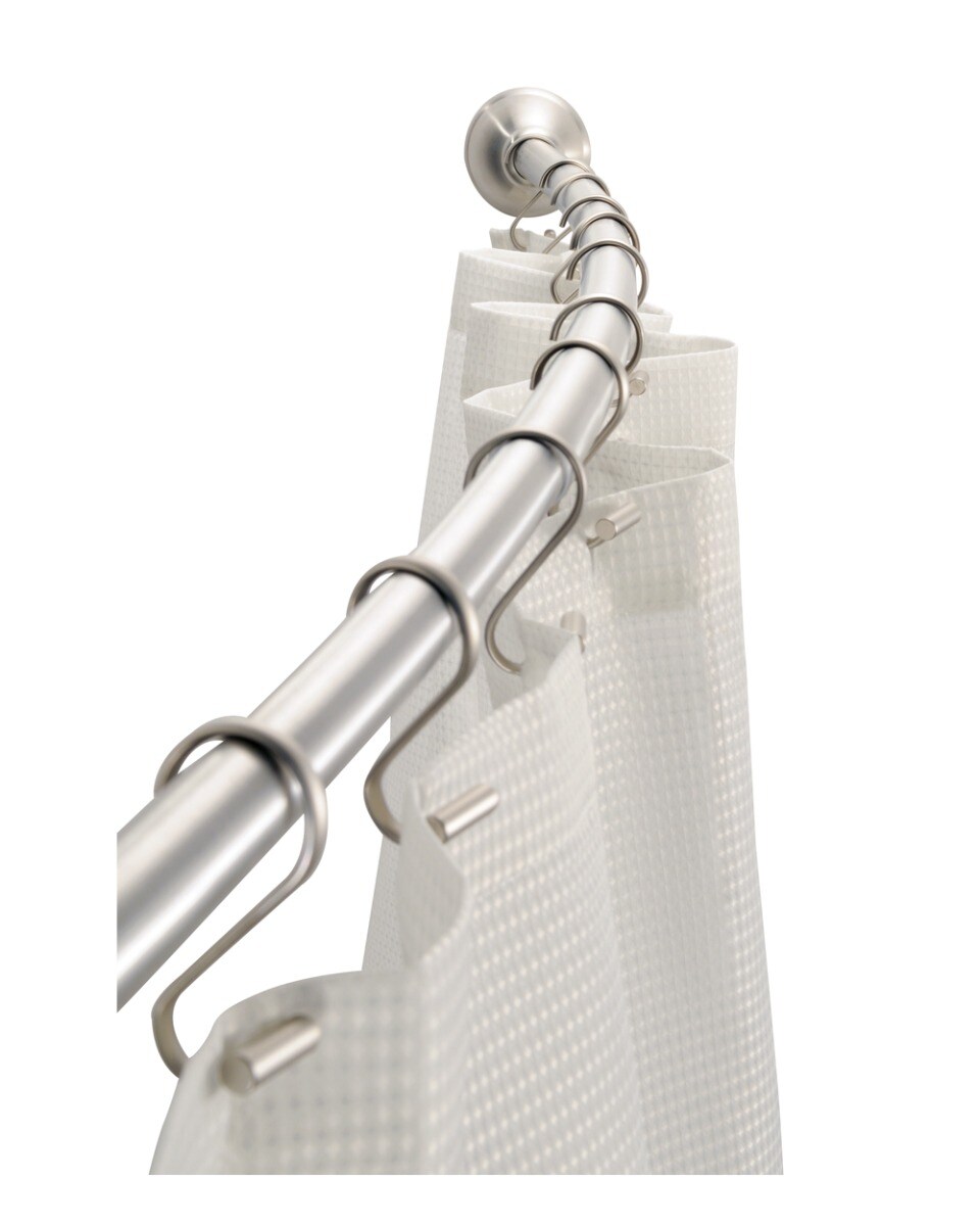 Buy Interdesign Stainless Steel Curved Shower Rod 42.5 x 5.09 x 3.5 ...