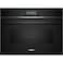 Siemens iQ700 Built-in Compact Oven With Microwave Function CM724G1B1M Black 45L 60x45cm