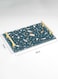 Lowha Decorative Acrylic Serving Tray With Gold Metal Handles And Terrazzo Design 20x30 cm