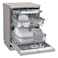 LG QuadWash Steam Dishwasher DFB425FP Platinum Silver 11L