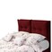 In House Le&oacute;n Velvet Bed Frame - Single - 200x120 cm - Burgundy