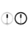 Generic LED Video Ring Light With Phone Holder Ball Head Adapter White/Black